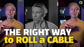 How to ROLL A CABLE the RIGHT WAY Proper Cable Wrap [upl. by Thora410]