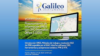 Webinar CHC Geomatics Office 2 CGO Procesamiento datos GNSS [upl. by Samella554]