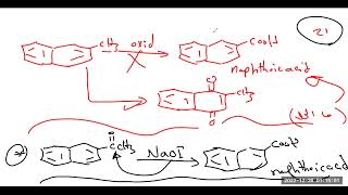 Reactions of Naphthalene تفاعلات النفثالين [upl. by Ylevol]