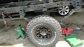 KIA k2700 project 4x4 with Landcruiser vx 80 defrential 👌part 1 [upl. by Gloriane417]