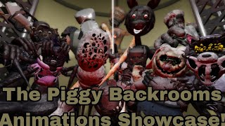 The Piggy Backrooms Animations Showcase  Roblox Piggy Animation [upl. by Alanah]