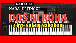 KARAOKE DOS NI ROHA CIPT SUKUR NABABAN NADA TINGGI [upl. by Ezra494]