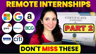 Best ONLINE Internships in 2024 🔥 FREE Certificates 🔖 Work From Home 🏠 Google JPMC BCG [upl. by Ahsaela10]