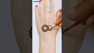 New simple mehndi design  mehndidesigns youtubeshorts easymehndi viralshort [upl. by Pradeep]