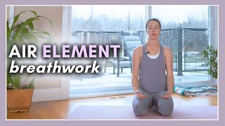 15 min Air Element Yoga PRANAYAMA  Breathwork for Clarity amp Connection [upl. by Edeline144]