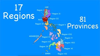 Regions and Provinces of the Philippines [upl. by Ainez790]