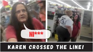 Entitled KAREN Confronted by Latina Shoppers After Offensive Remarks  INSTANT KARMA [upl. by Nahtanaoj]