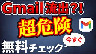 【あなたの個人情報は大丈夫？】Gmailの流出を「無料」で「素早く」チェックする方法 [upl. by Chiquita]