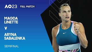 Magda Linette v Aryna Sabalenka Full Match  Australian Open 2023 Semifinal [upl. by Lapides592]