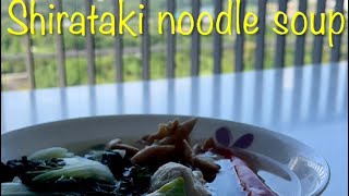 Simple comfort food recipe  Shirataki noodle soup [upl. by Nissy]