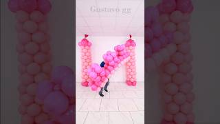 BALLOON CASTLE 🏰 Balloon decoration ideas 🤩 birthday decoration ideas at home tiktok balloon [upl. by Helbona]