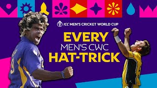 Every Mens Cricket World Cup hattrick ☝️☝️☝️ [upl. by Paugh]