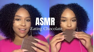 ASMR Eating Fake Chocolate ASMR Crunchy Mouth Sounds [upl. by Jovita5]