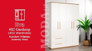 Eva 402 Gardırop Kurulum Eva 402 Wardrobe Assembly [upl. by Eltsyek]