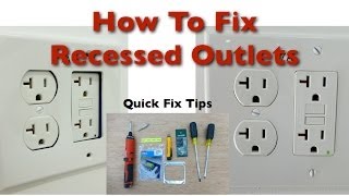 How to Fix Bad Recessed Outlets [upl. by Sella]