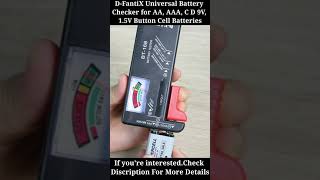 D fantix battery tester  battery tester repair  Dfantix digital battery tester bt168d [upl. by Crowns33]