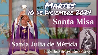 ✅ MISA DE HOY martes 10 de Diciembre 2024  Padre Arturo Cornejo [upl. by Esihcoc]