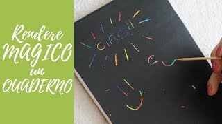 Tutorial Rendere MAGICO un Quaderno ENG SUBS  DIY magic notebook  Sephila Creations [upl. by Ranson673]