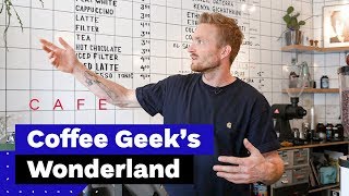 Whats Inside Specialty Coffee Shop A Tour at FUKU Cafe in Amsterdam [upl. by Aytac]