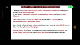 THE RISE OF NATIONALISM IN EUROPE EXPLAINATION IN TELUGU 10CLASS CBSE HISTORY  PART 3 [upl. by Lewap]