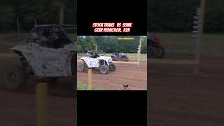 RZR Stock trans vs some Gear reduction ON 33s and he kept up 💪🔥 polaris racing mods gr [upl. by Joan]