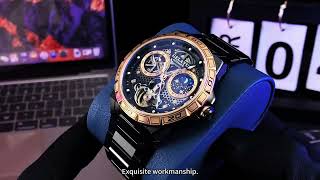 6020 OEM Luxury brand watches Hollow out design [upl. by Lusty]