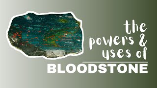 Bloodstone Spiritual Meaning Powers And Uses [upl. by Dammahom]