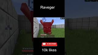 fight with ravager in 15 seconds shorts minecraft minecraftshorts ravager [upl. by Plante]