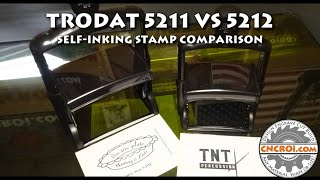 Trodat 5211 VS 5212 SelfInking Stamp Comparison [upl. by Kirsten823]