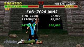 Mortal Kombat Arcade SubZero Runthrough 60FPS [upl. by Eenahs]