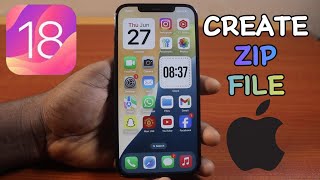 How to Create Zip File on iPhone on iOS 18 [upl. by Neenwahs]