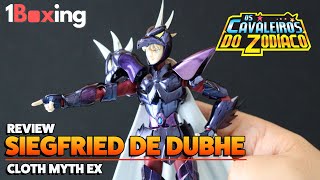 SIEGFRIED de DUBHE Bandai Cavaleiros do ZodiacoSaint Seiya  ReviewUnboxing Cloth Myth PT BR [upl. by Quenby110]