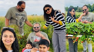 Visited strawberry 🍓raspberry blueberry 🫐 gooseberry farm 🇬🇧 With family [upl. by Nnawtna]