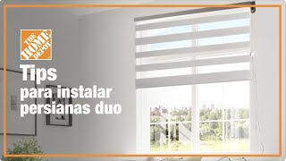 ¿Cómo instalar persianas duo  Decoración [upl. by Nortad]