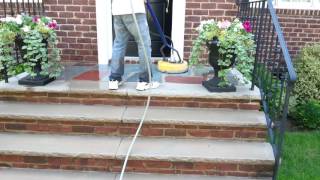 Slate limestone and concrete cleaning [upl. by Opportuna]