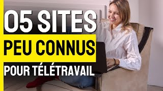 Top 5 sites pour trouver du télétravail  work from home [upl. by Duma]