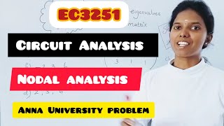 Nodal Analysis University problem Tamil [upl. by Nicram]