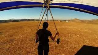 Hang Gliding Lessons  Day 5 on the training hill with Mission Soaring [upl. by Buatti921]