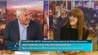 ENTREVISTA a Valentina Ortiz en RÍO CUARTO por el ENCUENTRO CONTRA LAS FALSAS DENUNCIAS  ASLC [upl. by Naellij]