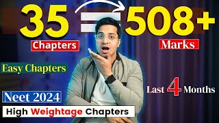 Score 500 Marks From 35 Chapters  High Weightage Chapters to Score 500 Marks in Neet 2024 [upl. by Nyrehtak]