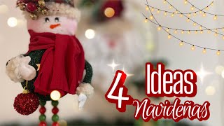 4 Manualidades Navideñas🎄 Ideas para regalar o vender  Diy Christmas  Artesanato Natalino [upl. by Dazhahs117]