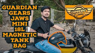 2024 GUARDIANGEARS Jaws Mini 18L Magnetic Tank Bag For Honda CB350 RS  Best Tank Bag Under 2000 Rs [upl. by Aicetal665]