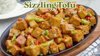 Sizzling Tofu  Sisig Tofu a la Maxs Restaurant [upl. by Alvis164]