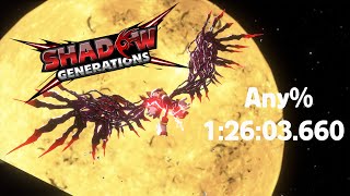 Shadow Generations Speedrun  Any in 12603660 Load Remover Time [upl. by Sirrot889]