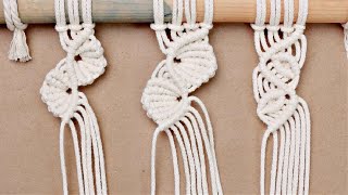 3 Macrame Leaf Design Patterns [upl. by Kampmeier]