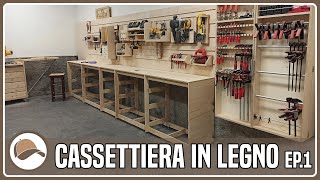 Cassettiera in legno Episodio 1d2  Falegnameria  Fai da te [upl. by Anaerda]