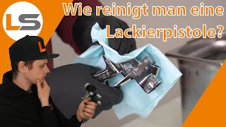 Lackierpistole richtig reinigen  LACKSTORE [upl. by Akehsay]