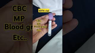 EDTA vial uses medico pharmacy medical bscnursing mbbs viral youtubeshorts [upl. by Aliuqa413]