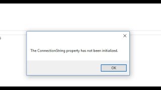 Connection property has not been initialized  Error Solved in 2 minutes [upl. by Edyaw664]