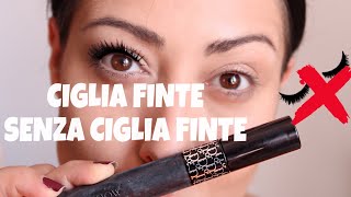 COME AVERE LEFFETTO CIGLIA FINTE SENZA APPLICARE LE CIGLIA FINTE ft DIORSHOW MASCARA PUMP N VOLUME [upl. by Enomis]